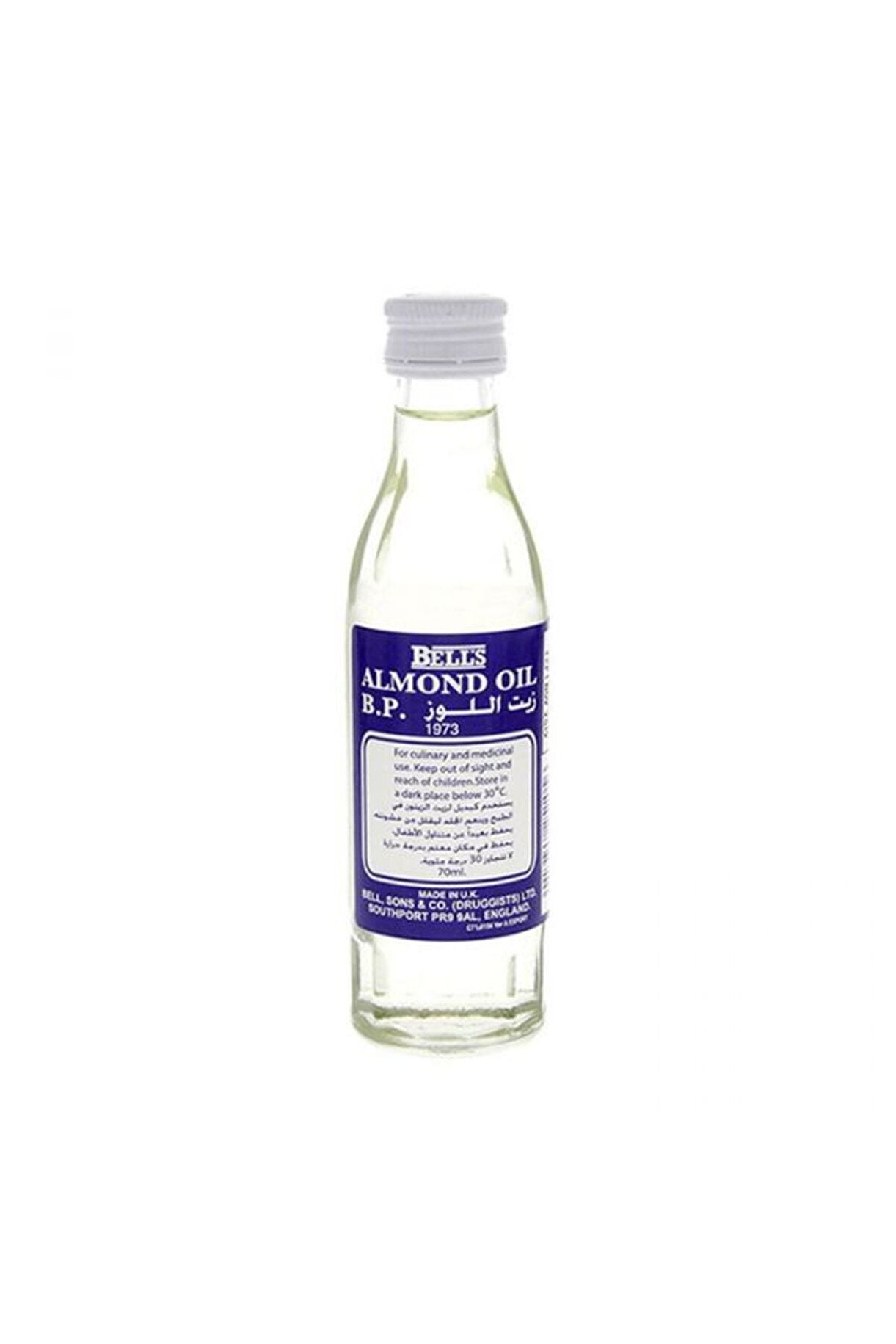 Bell’s B.P. Almond Oil 70ml – Pure Nourishing Oil for Skin & Hair Care
