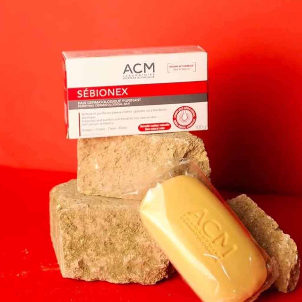 ACM Sebionex Purifying Dermatological Bar 100g – Gentle Cleansing Bar for Face & Body, Oily & Combination Skin