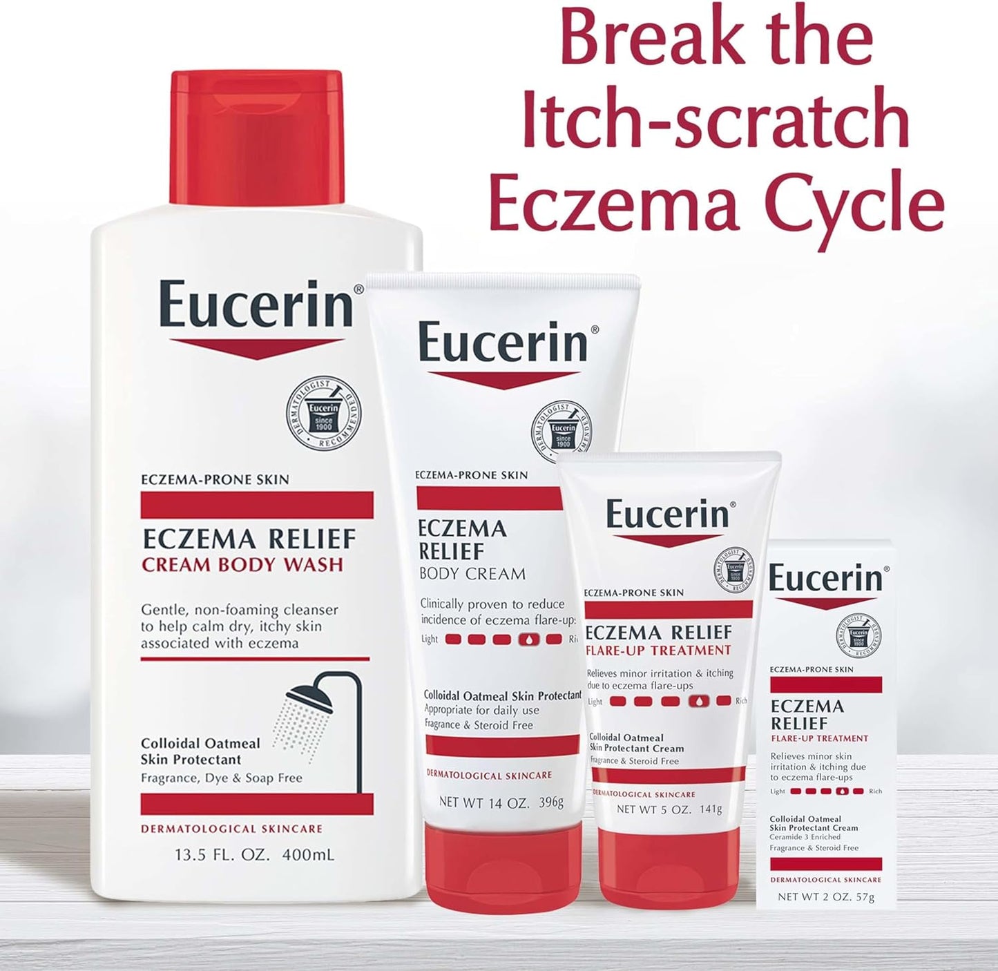 Eucerin Eczema Relief Cream 226g – 24 Hour Hydration for Sensitive Skin