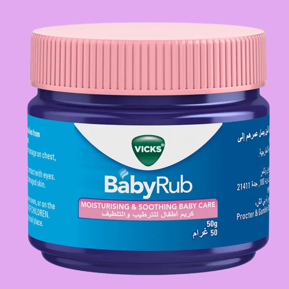 Vicks BabyRub 50g – Soothing Ointment for Cold Symptom Relief