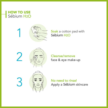 Bioderma Sensibio H2O Daily Soothing Cleanser, Make up Pollution & Impurities Remover Face Eyes Sensitive skin, 250ml