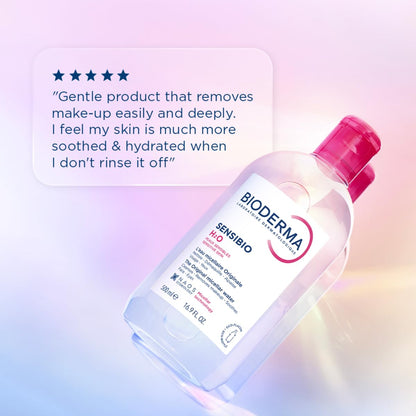 Bioderma Sensibio H2O Daily Soothing Cleanser, Make up Pollution & Impurities Remover Face Eyes Sensitive skin, 250ml