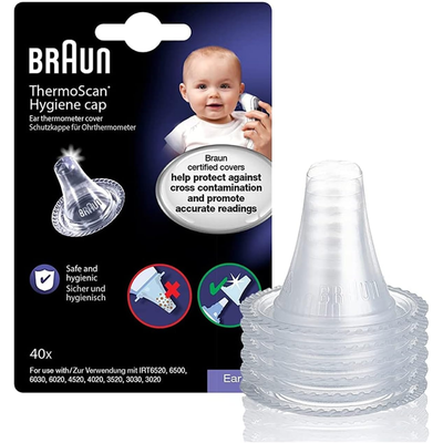 Braun LF 40 ThermoScan Refill – 40 Disposable Probe Covers for Ear Thermometers