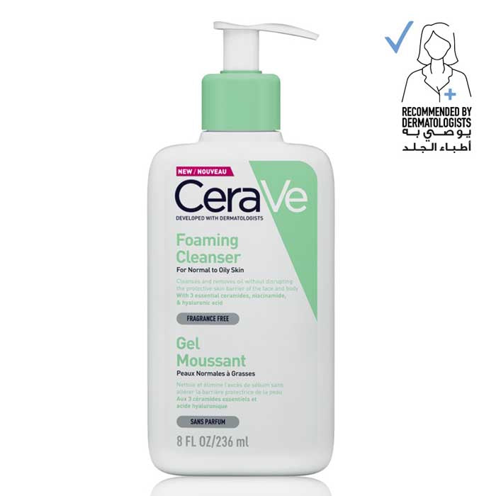 CeraVe Foaming Cleanser For Normal to Oily Skin 236ml