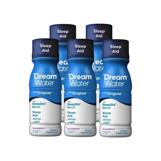 Dream Water Snoozberry Sleep Aid Shot – 74ml, Fast-Acting Melatonin Drink for Restful Sleep 12 pcs