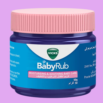 Vicks BabyRub 50g – Soothing Ointment for Cold Symptom Relief