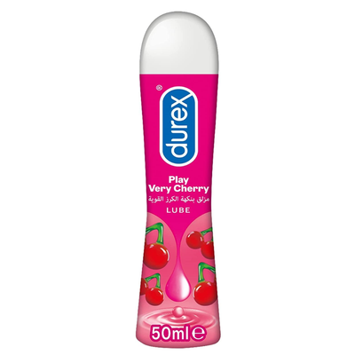 Durex Play Very Cherry Gel 50ml – Fruity Flavoured Water-Based Intimate Lube