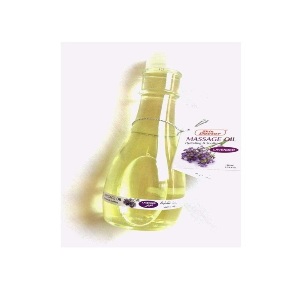 Skin Doctor Lavender Massage Oil 120ml – Hydrating, Relaxing & Soothing Aromatherapy