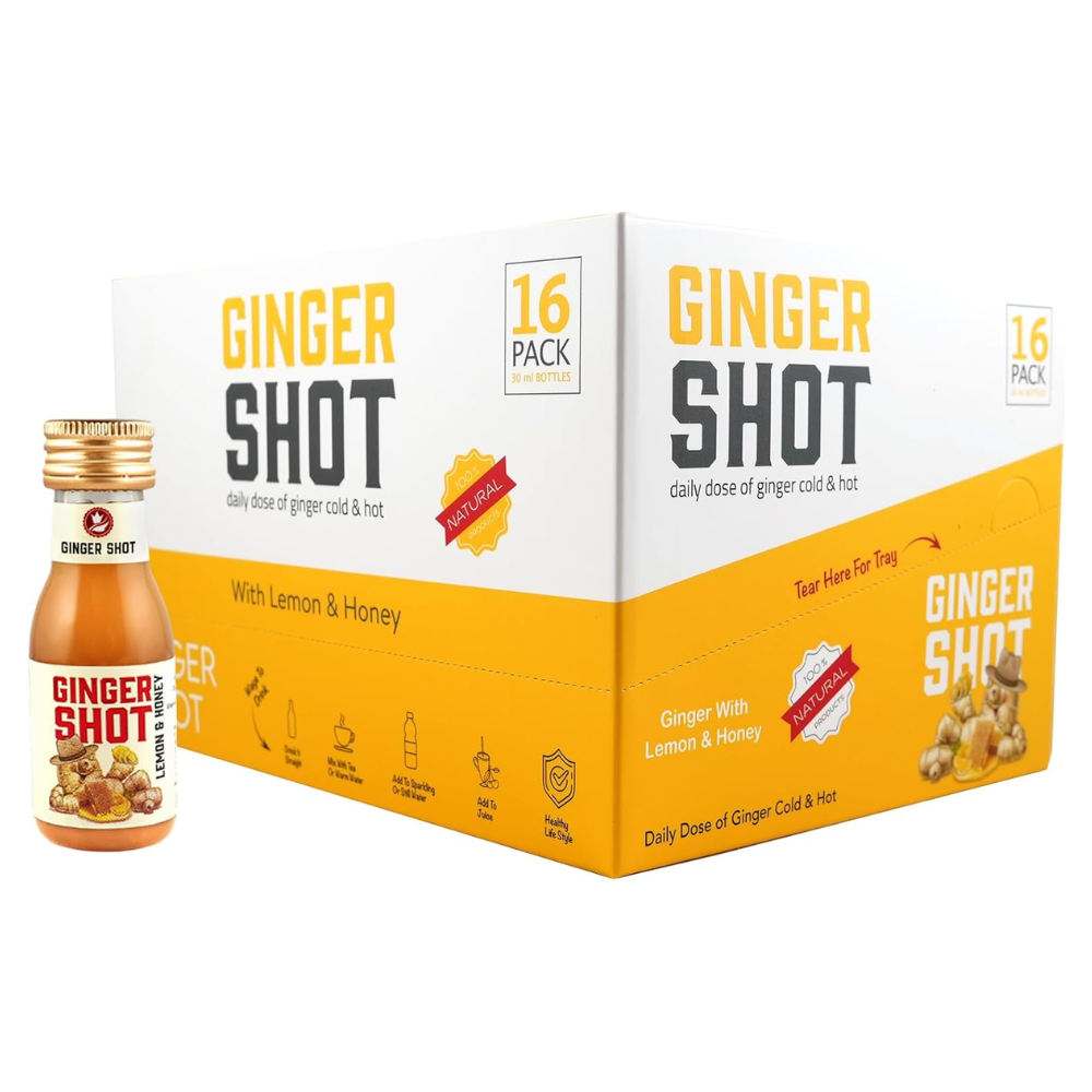 Ginger Shot 30ml – Natural Ginger, Honey & Lemon Juice | Premium Immunity Booster