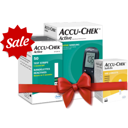 Accu-Chek Active Meter Kit with Strips & Lancets – Complete Diabetes Monitoring Solution