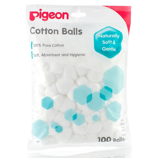Pigeon Cotton Balls – 100% Pure Cotton, Soft, Absorbent & Hygienic 100 White Balls