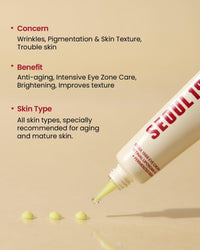 K-SECRET SEOUL 1988 Eye Cream – Retinal Liposome 4% + Fermented Bean | Intensive Anti-Wrinkle & Brightening Care