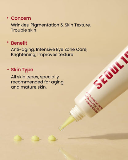 K-SECRET SEOUL 1988 Eye Cream – Retinal Liposome 4% + Fermented Bean | Intensive Anti-Wrinkle & Brightening Care