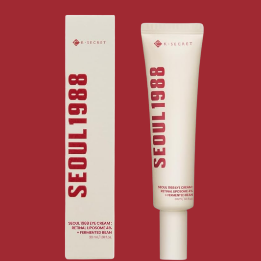 K-SECRET SEOUL 1988 Eye Cream – Retinal Liposome 4% + Fermented Bean | Intensive Anti-Wrinkle & Brightening Care