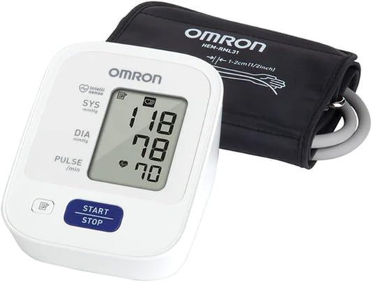 Omron HEM-7131-E, M3 Automatic Blood Pressure Monitor, White