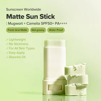 Beauty of Joseon Matte Sun Stick – Mugwort & Camellia SPF 50+ PA++++ | Korean Face Sunscreen for All Skin Types (18g)