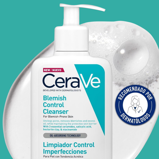CeraVe Blemish Control Cleanser Face Wash For Acne & Blemish Prone Skin with 2% Salicylic Acid, Niacinamide and Ceramides 236 ML