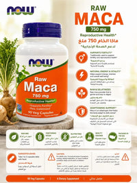 RAW Maca 750 mg – Reproductive Health