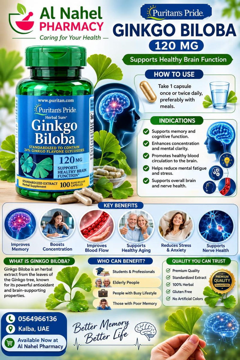 Puritans Pride Ginkgo Biloba 120 mg