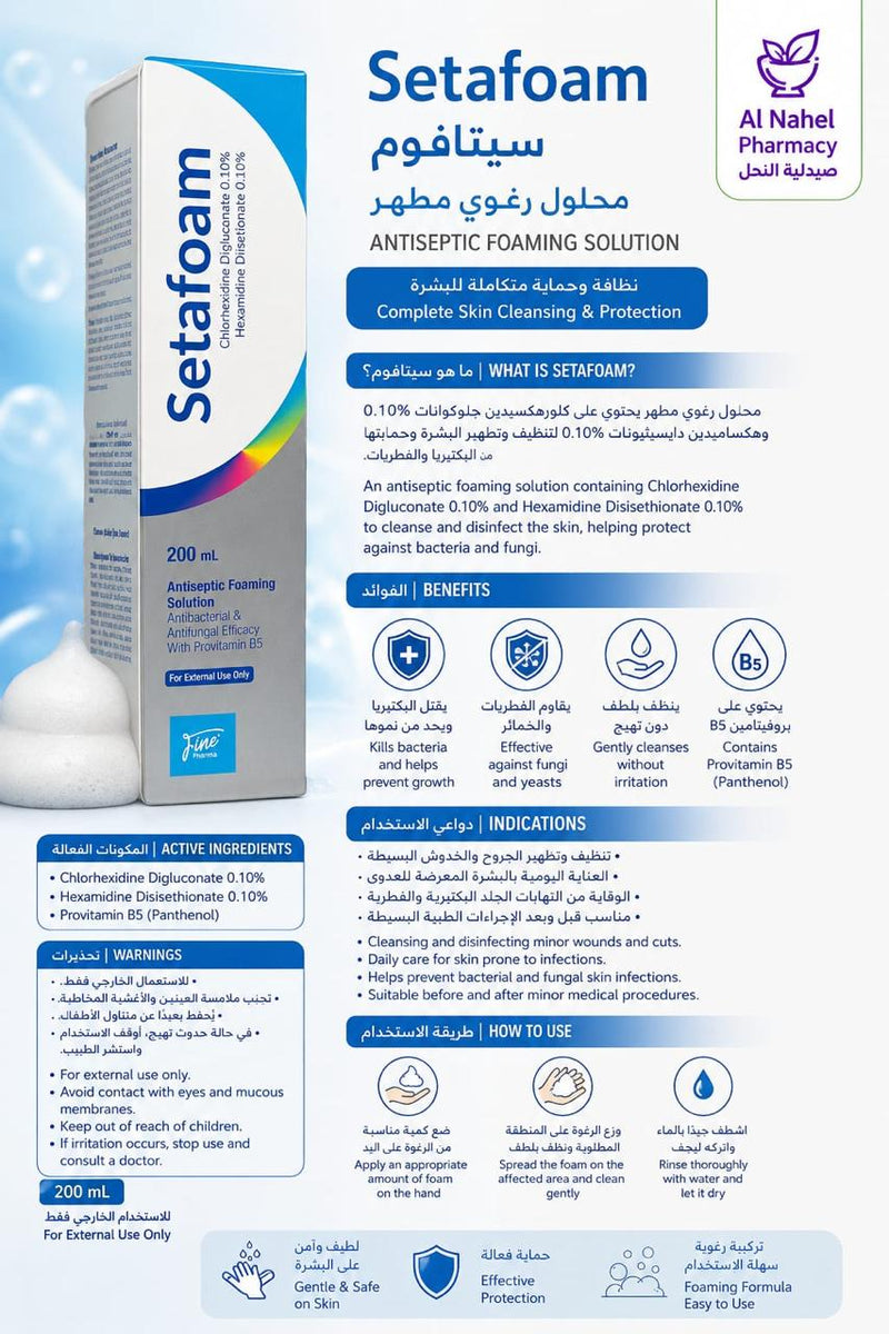 Setafoam Antiseptic Foaming Solution