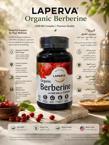 Laperva Organic Berberine 1200 mg Complex