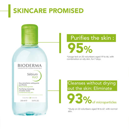 Bioderma Sebium H2o Micellar Water, Cleanser And Make Up Remover (500ml)
